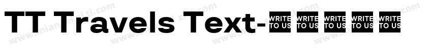 TT Travels Text字体转换
